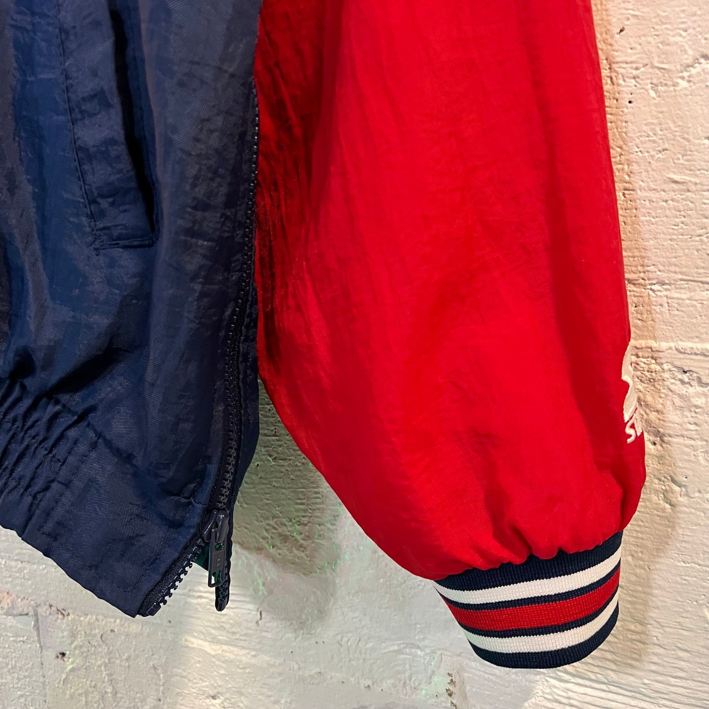 Vintage 90's Anaheim Angels 2-Tone Starter Jacket - Size Large - Red/Blue/White