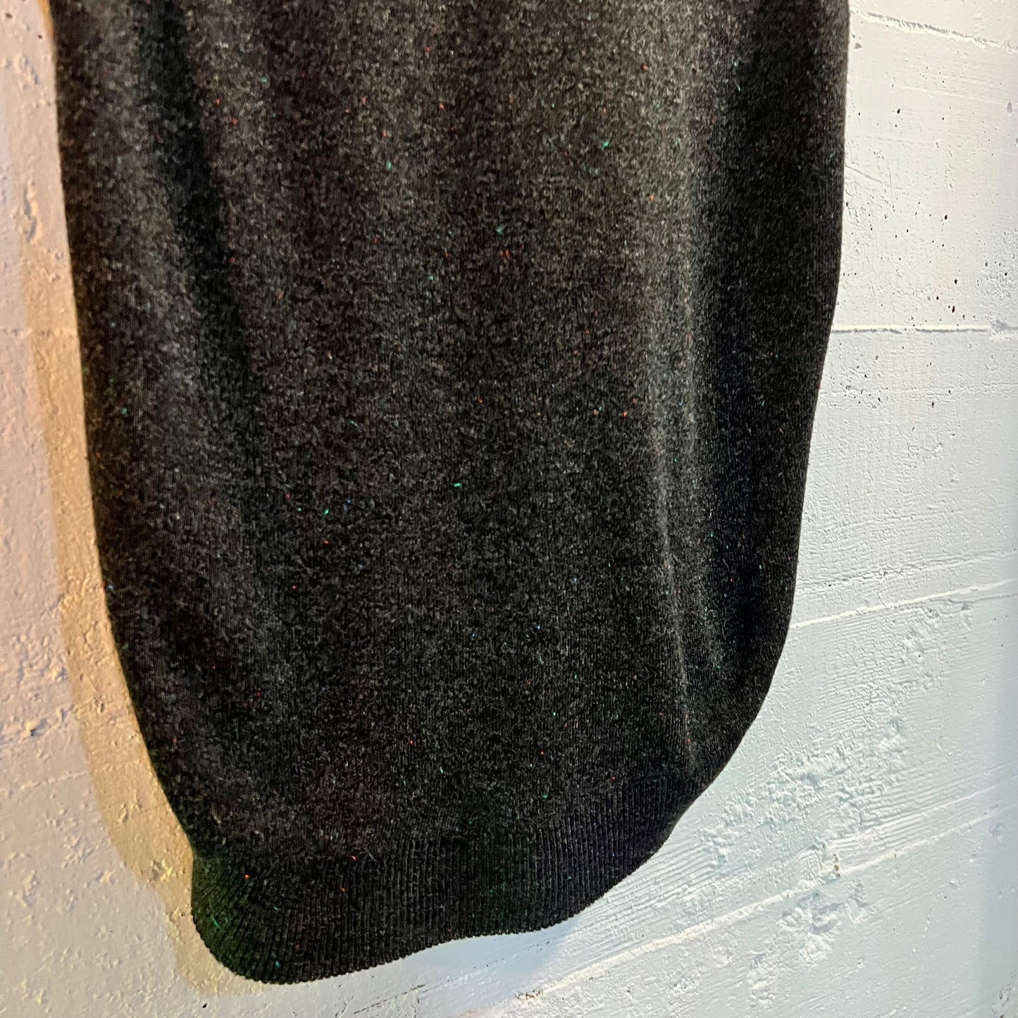 Vintage Robert Bruce Orlon Speckled Sweater Vest - Size Large - Union Made - Dark Grey/Multi