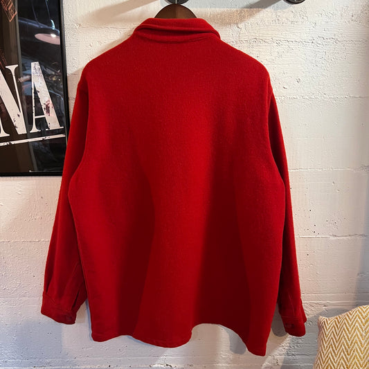 True Vintage 1950's Boy Scouts Of America Official Wool Jacket (Shirt-Jac) - Size 46 (XL) - 100% Wool - Made In USA - Red