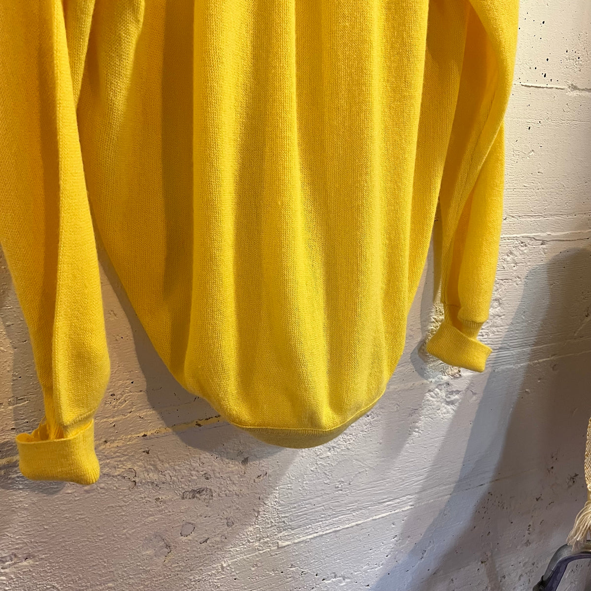 True Vintage 1960's Pickering By Kimberton Union Made Knit Cardigan Sweater - Size Large - Union Made In USA - Yellow