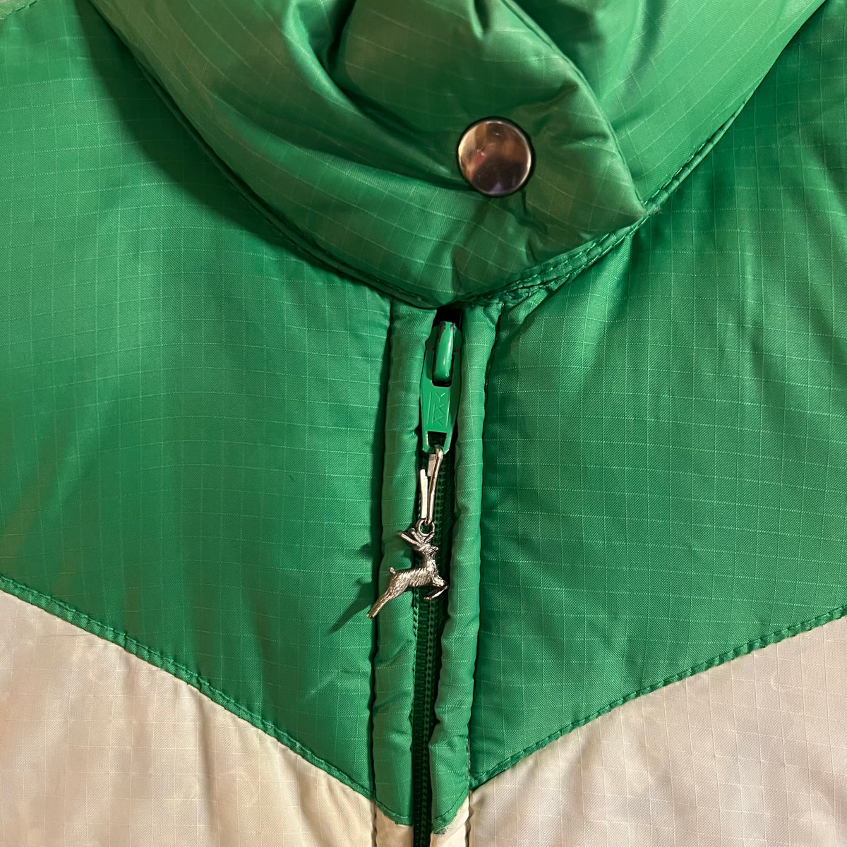 Vintage 70’s Mountain Goat By White Stag Down Puffer Vest - Size Women’s Small - Green/White