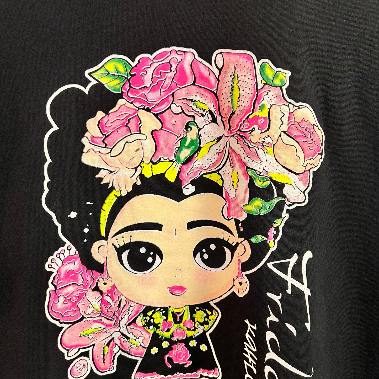 Vintage Y2K Frida Kahlo ‘Tijuana, Baja, Mexico’ T-Shirt - Size Medium - Black/Multi