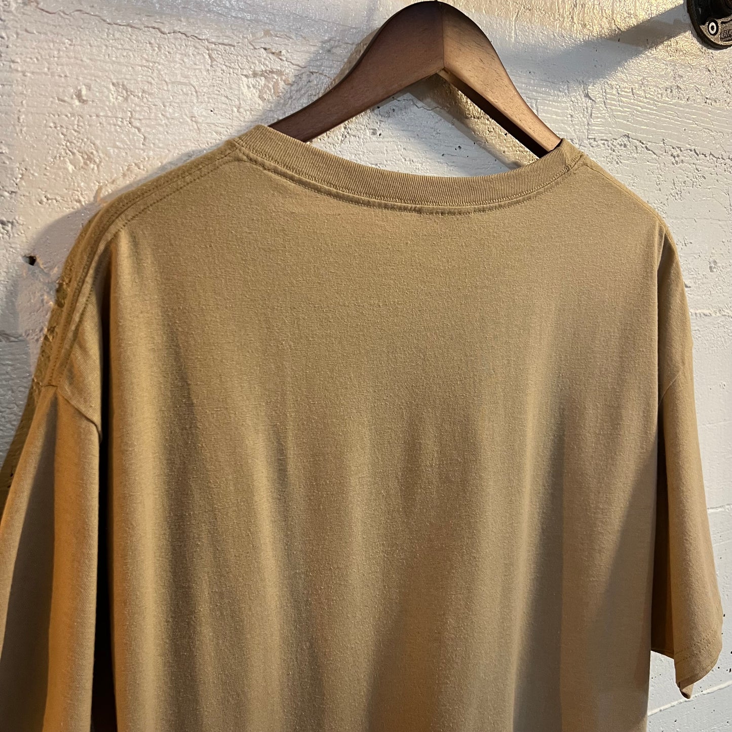 Vintage 90's Rolling Stones French Advertisement Art T-Shirt - Size XL - Tan/Multi
