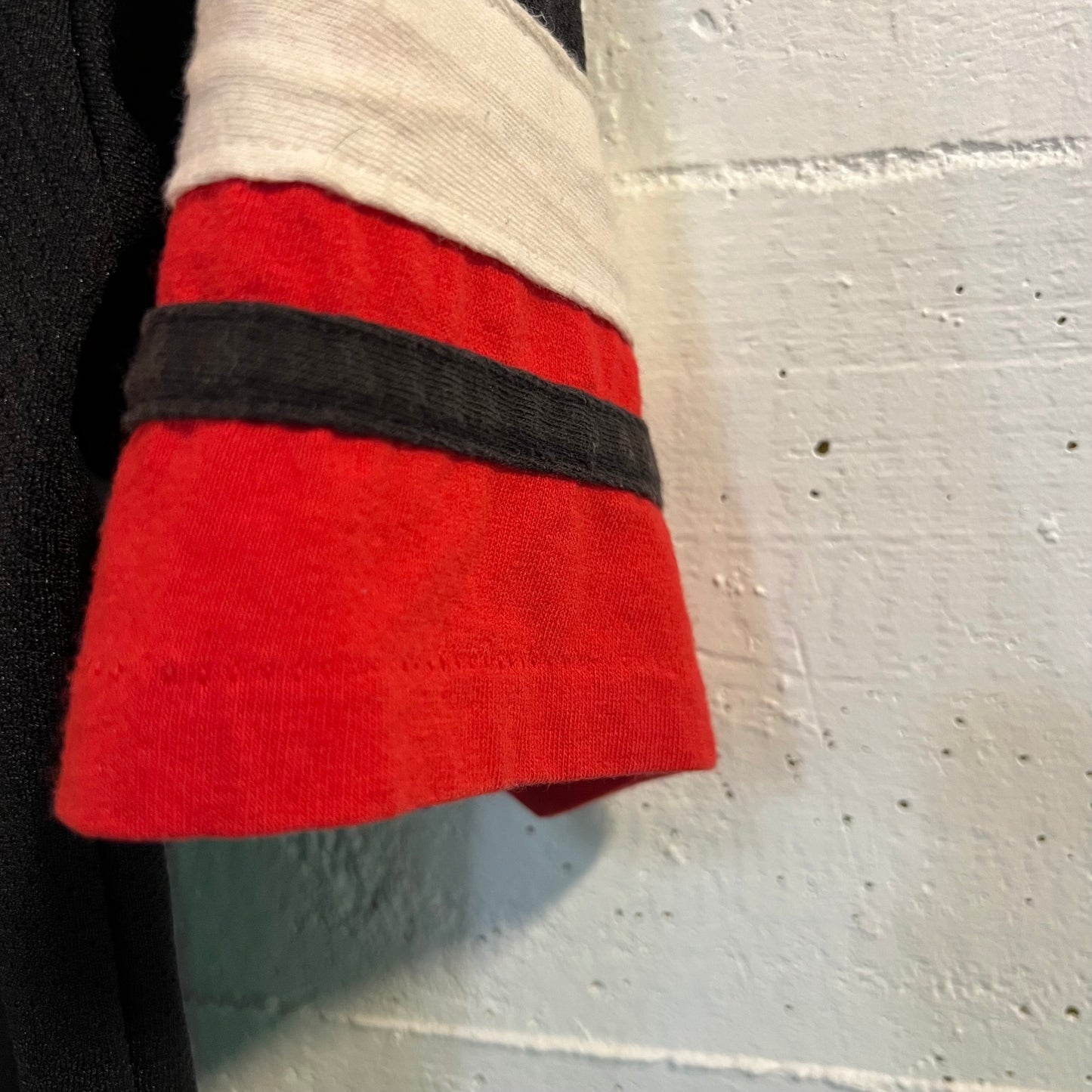 Vintage 90's Atlanta Falcons NFL Scrimmage Jersey Shirt - Size Large - Single Stitch - Black/Red/White