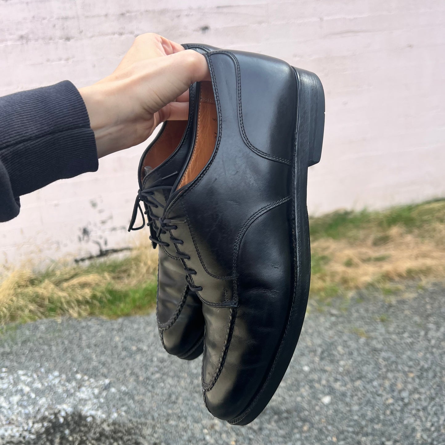 Vintage Alden 961 Hand Sewn Algonquin Split Toe Calf-Skin Leather Shoe - Size 10M/11W - Made In USA