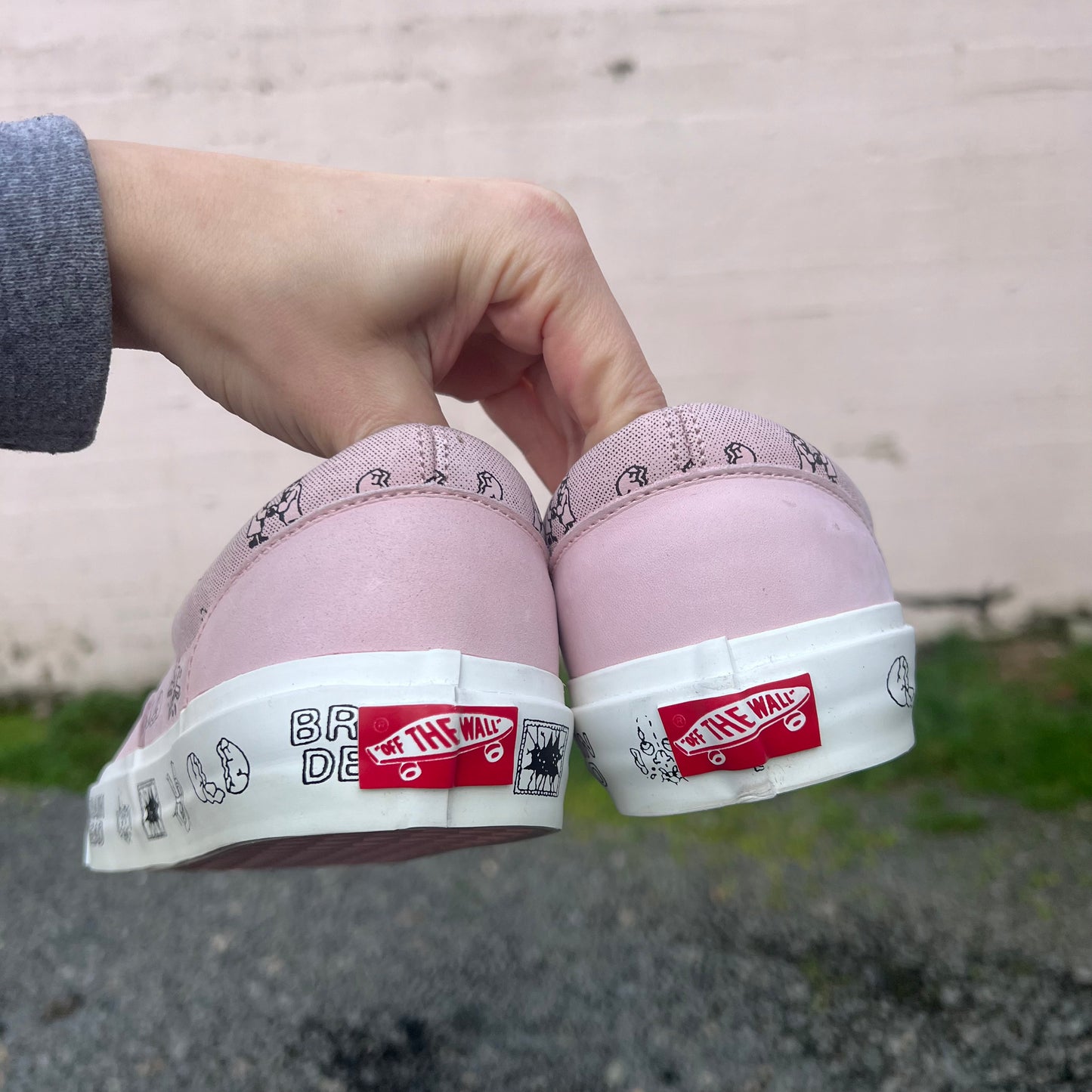 *Pre-Owned* Braindead X Vans Vault Era LX - Size 9M/10.5W - Silver Pink/Marshmallow White - VN0A38FAN8D