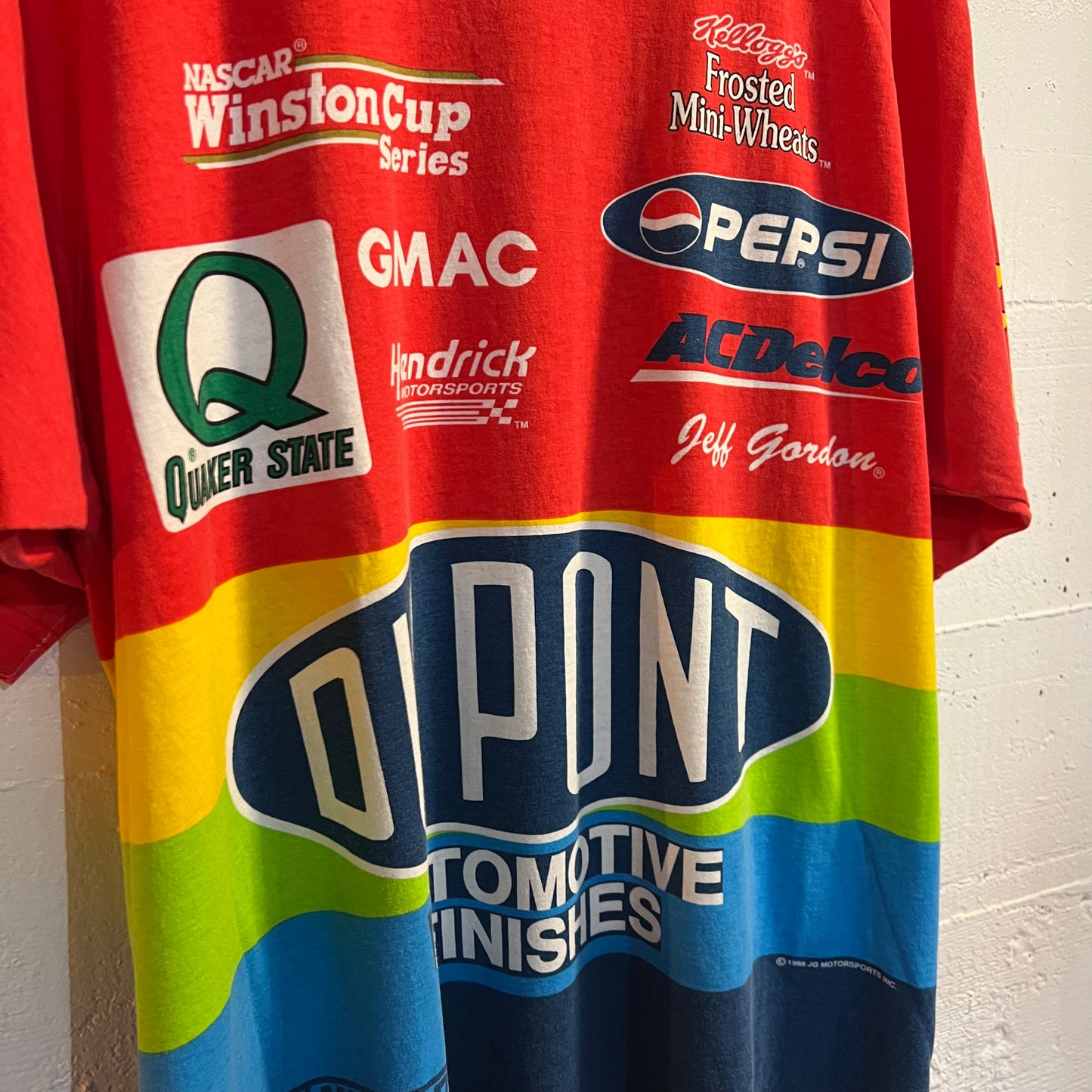 Vintage 1998 AOP Jeff Gordon Nascar T-Shirt - Size XL - Made In USA