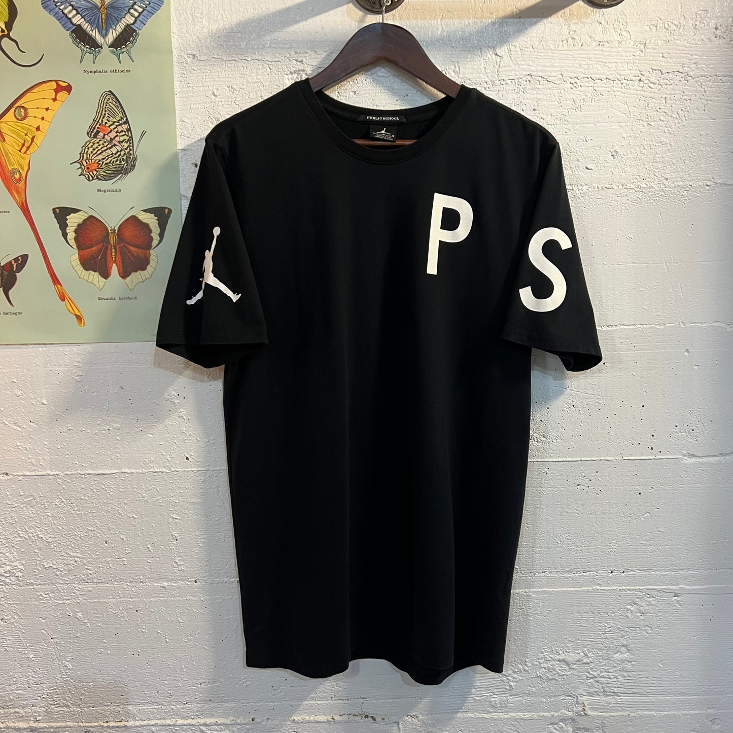 *Pre-Owned* Jordan X Public School New York PSNY T-Shirt - Size Large - Black