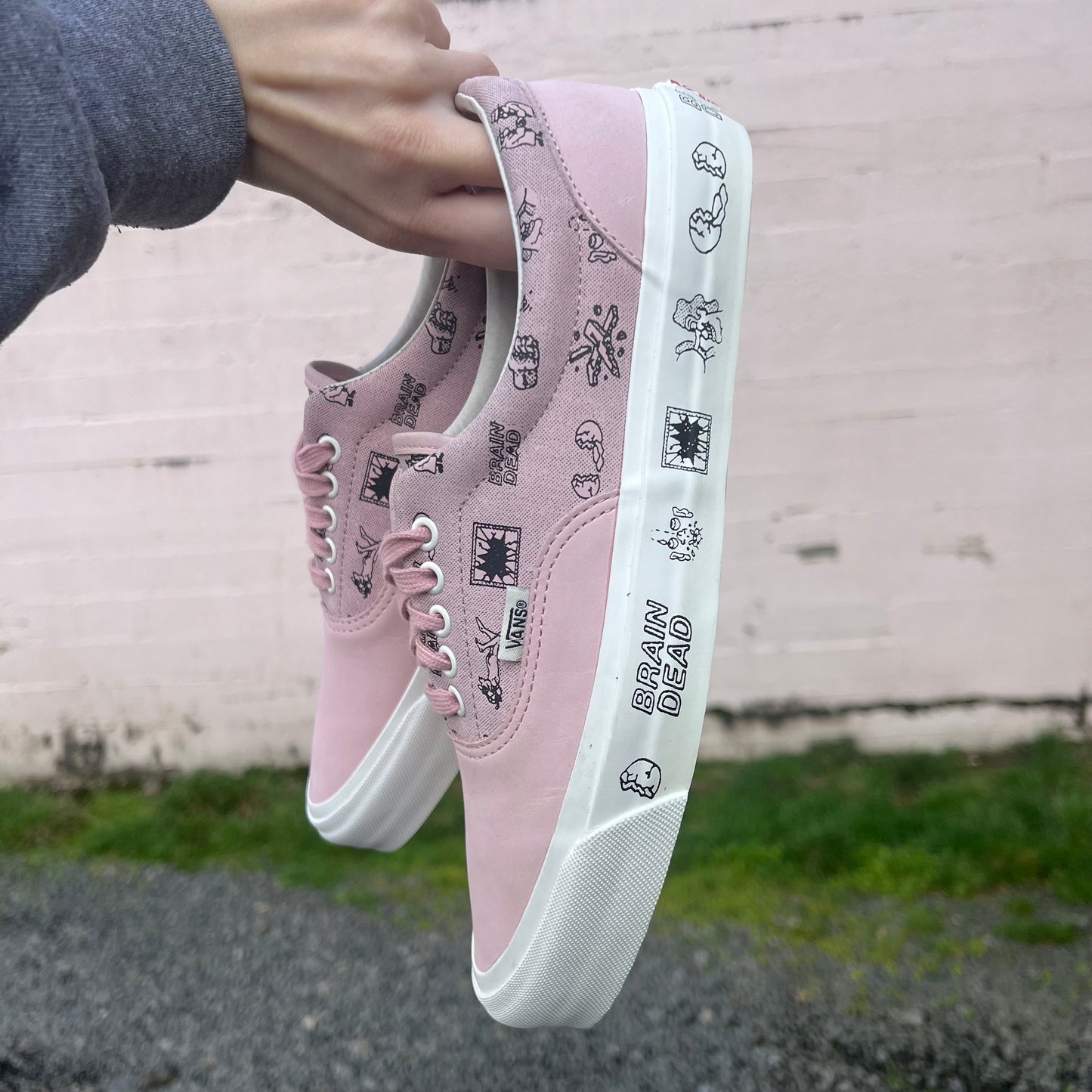 *Pre-Owned* Braindead X Vans Vault Era LX - Size 9M/10.5W - Silver Pink/Marshmallow White - VN0A38FAN8D