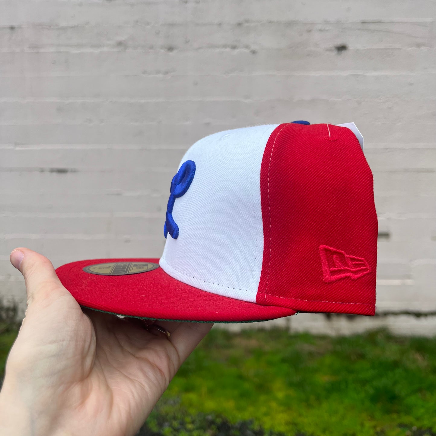 Vintage Y2K LRG New Era 59Fifty Fitted Hat - Size 7 1/4 - Red/White