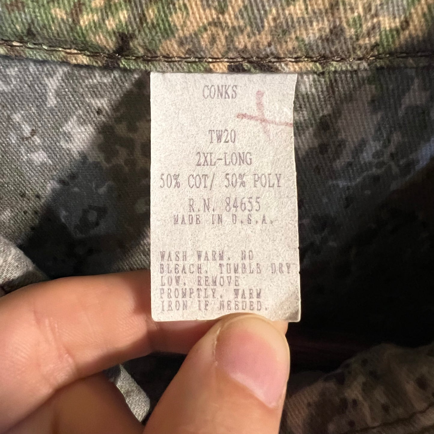 Vintage Sagebrush Camo Button Up Shirt - Size XXL - Made In USA