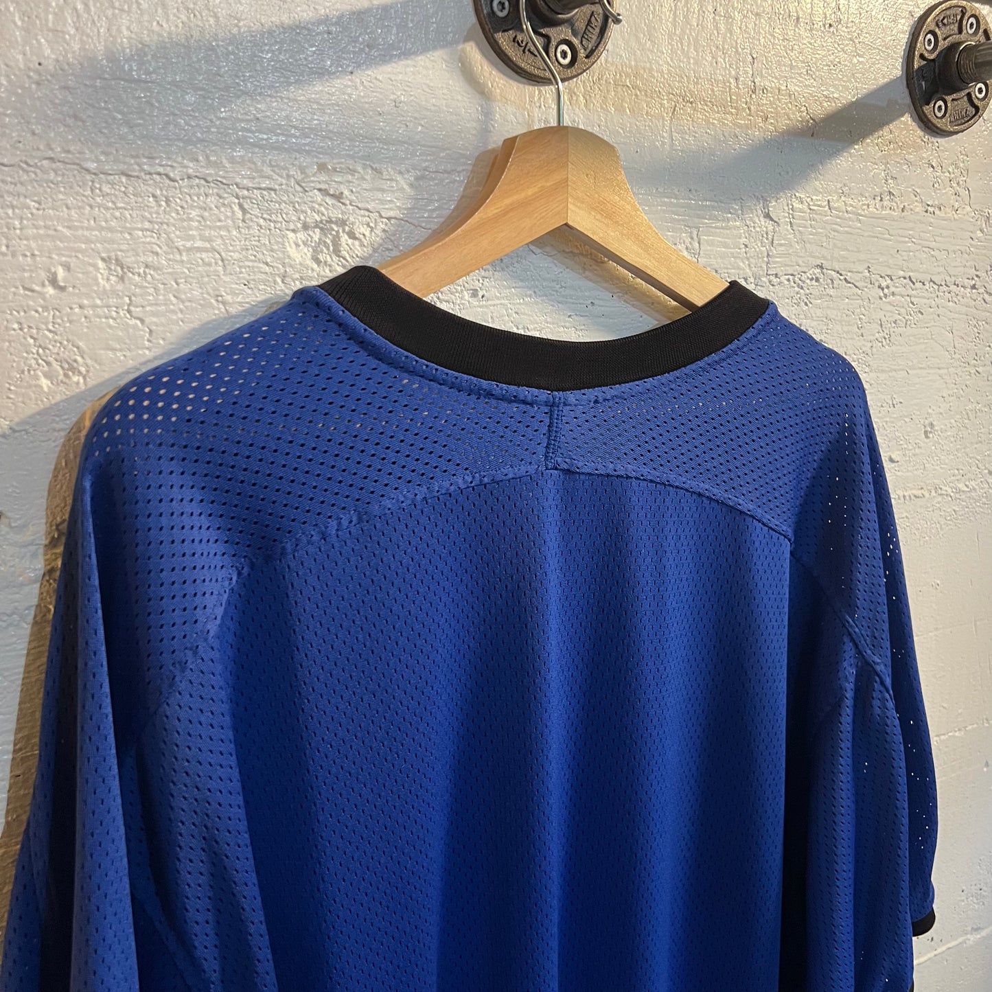 Vintage 90's Nike Fit Mesh Jersey - Size XL - Blue/Black