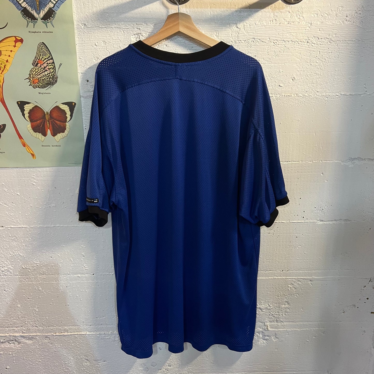 Vintage 90's Nike Fit Mesh Jersey - Size XL - Blue/Black