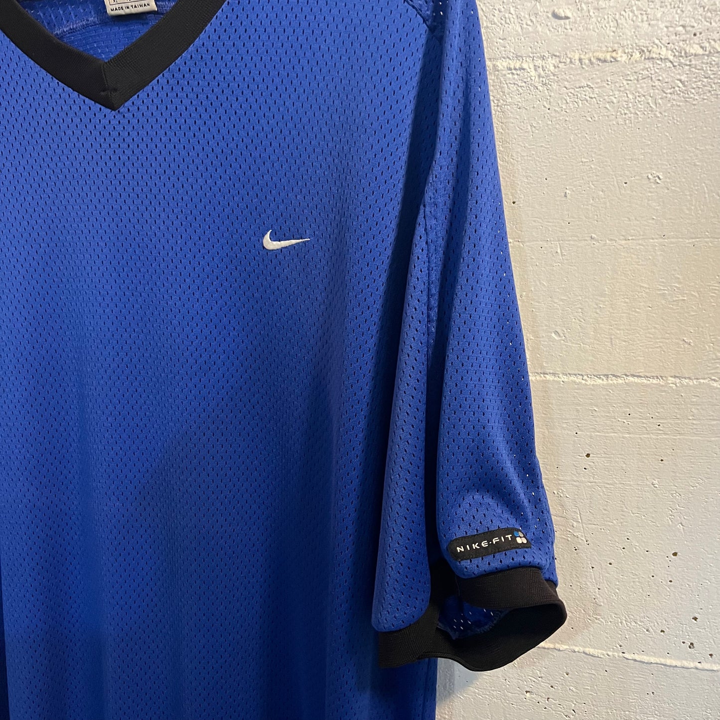 Vintage 90's Nike Fit Mesh Jersey - Size XL - Blue/Black