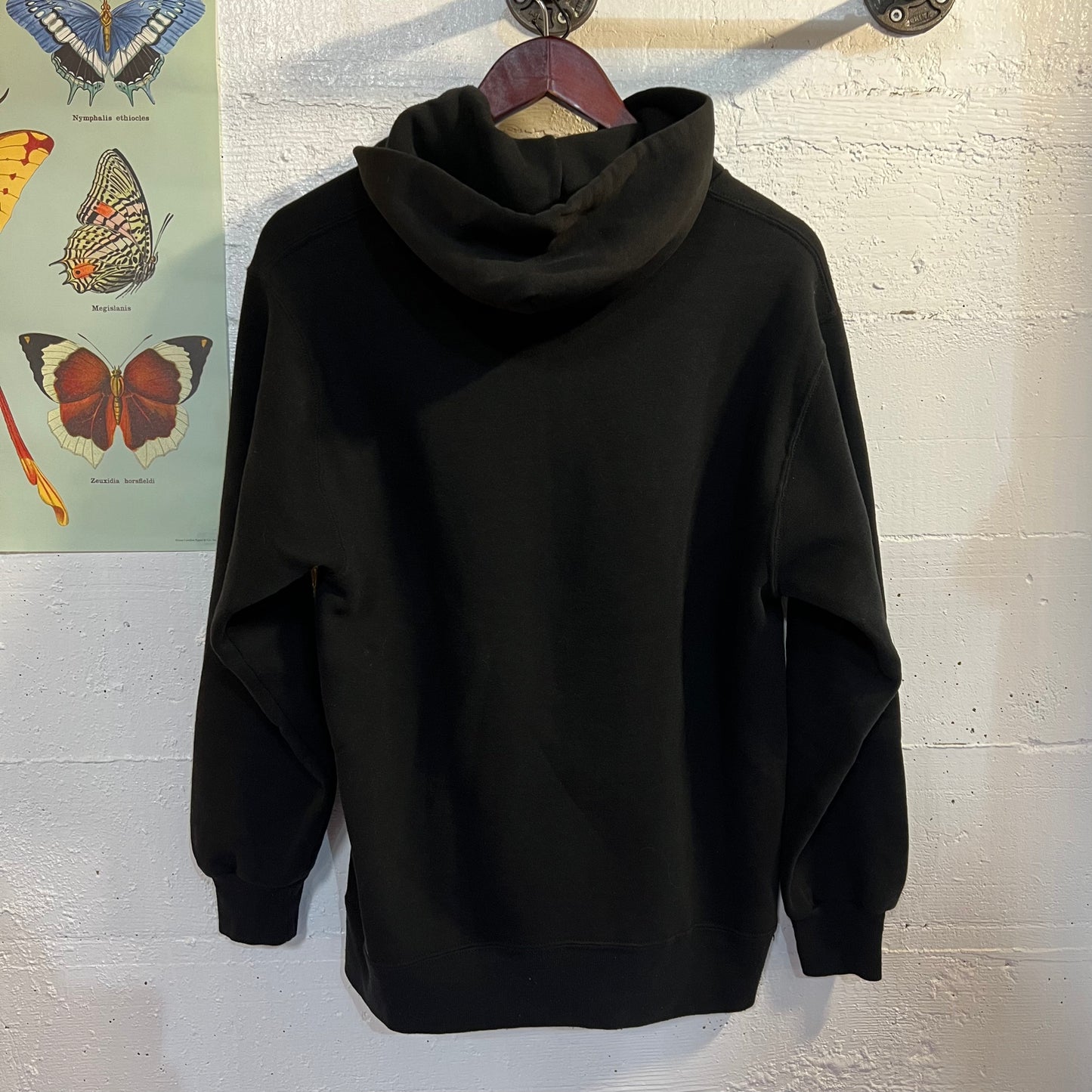 Vintage 1980's Russell Athletic Football Sweatshirt Size Large Made In USA Faded Black