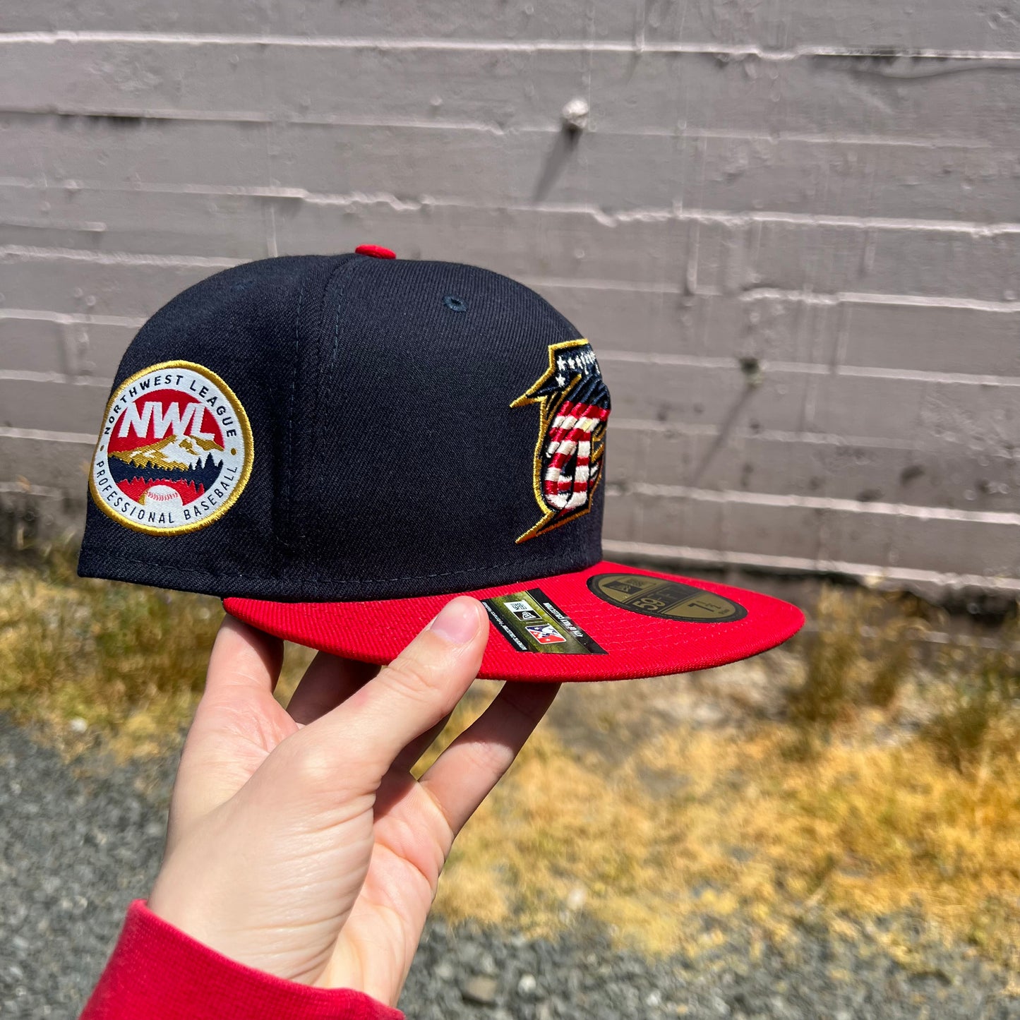 New Era Fitted Hat Twin Cities Dust Devils Fourth Of July Size 7 1/2 Dead-Stock