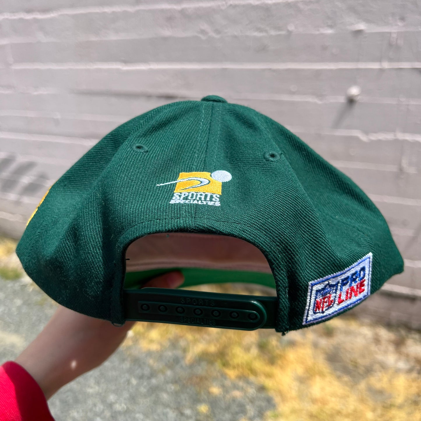 Vintage 90's Green Bay Packers Sports Specialties Shadow Snapback Hat OSFA