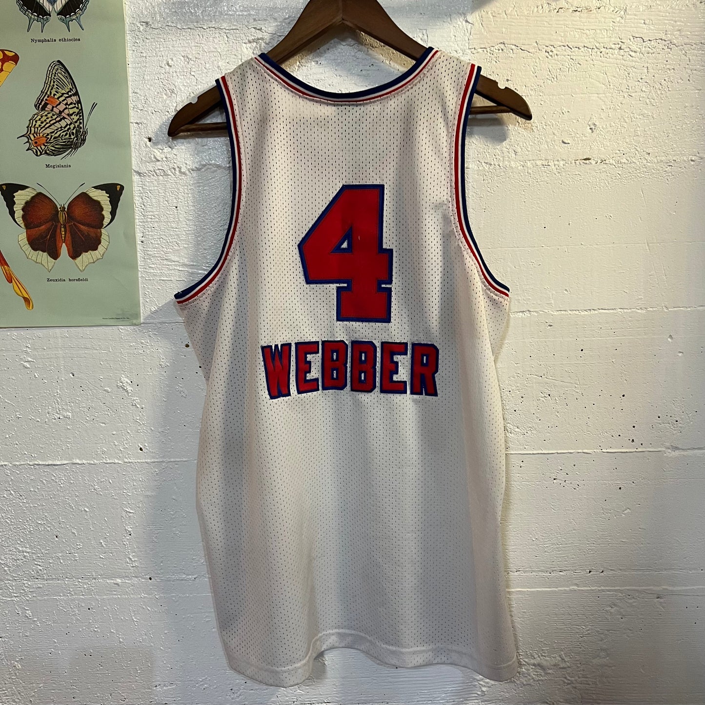 Vintage Nike Sacramento Kings Basketball Swingman Jersey - Chris Webber #4 - Size Youth XL +2 Length