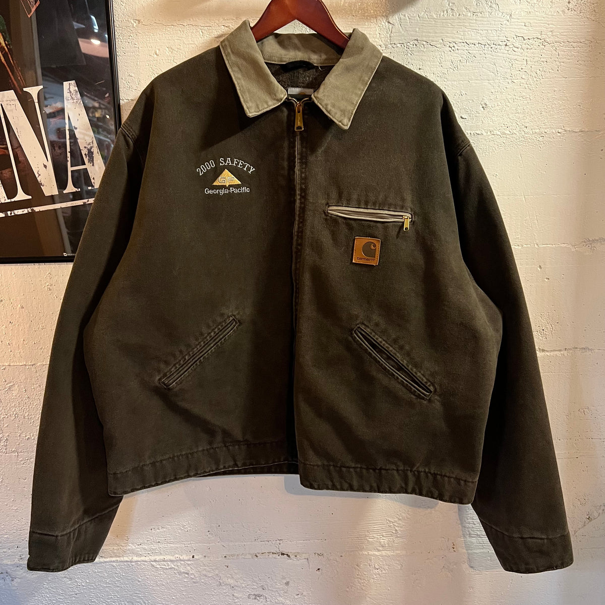 Vintage 2000 Carhartt J97TMB 'Timber' Blanket Lined Detroit Jacket - Size XXL - Union Made In USA
