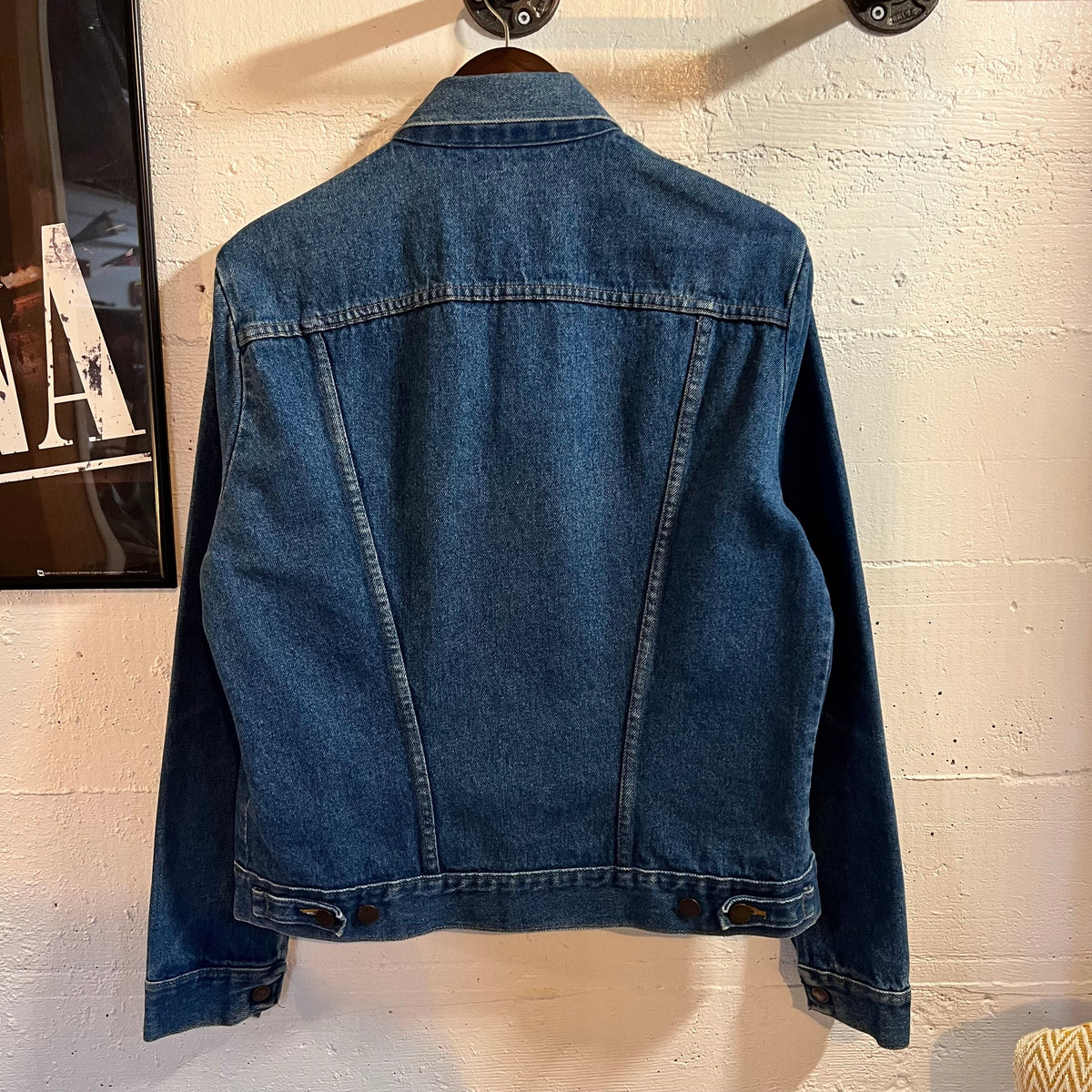 Vintage 1980's Rustler Blue Bell Denim Trucker Jacket - Size Medium - Made In USA - 100% Cotton