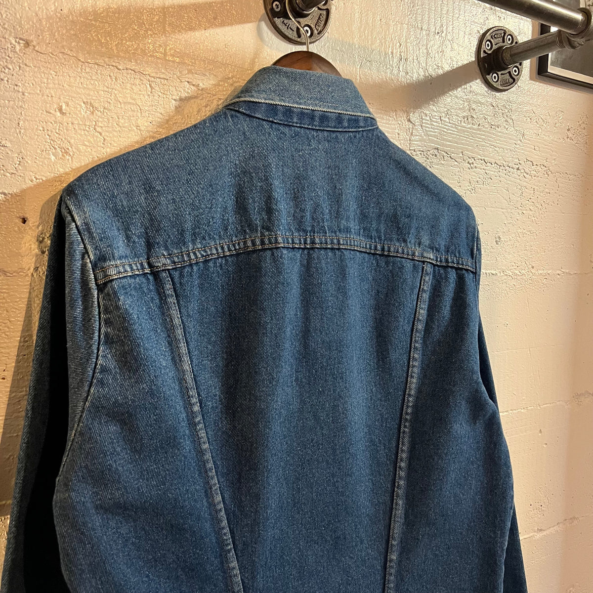 Vintage 1980's Rustler Blue Bell Denim Trucker Jacket - Size Medium - Made In USA - 100% Cotton