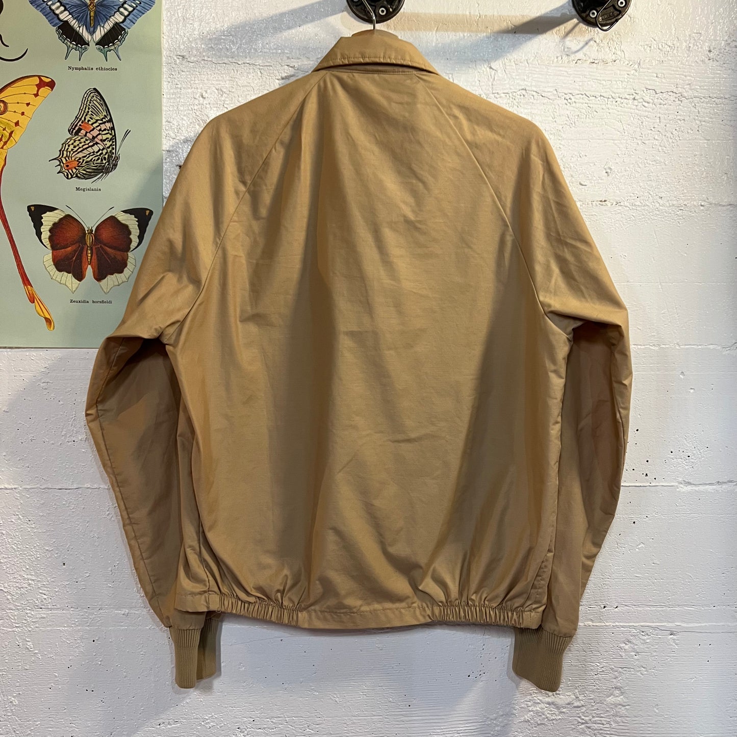 Vintage 1970's Crown Of California Racing Stripe Jacket - Size Medium - Made In USA