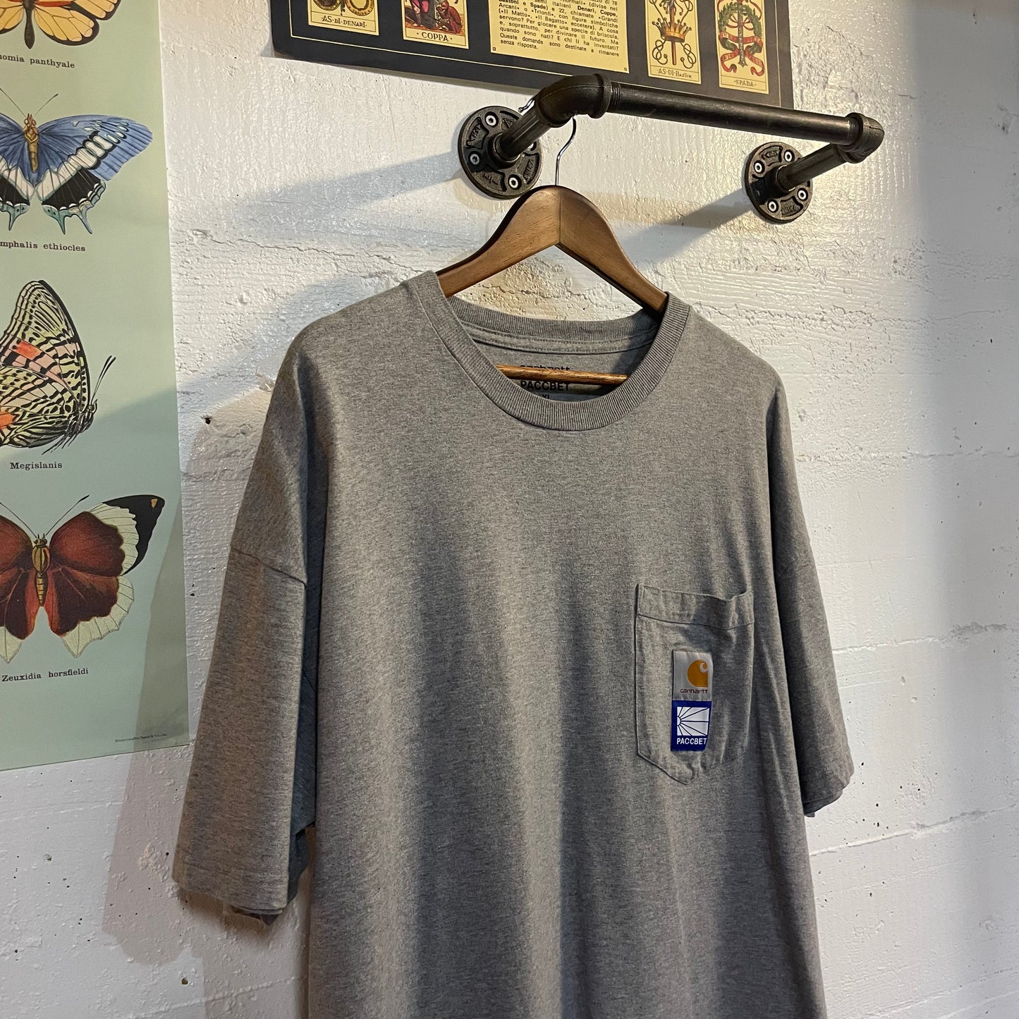 Carhartt WIP X Paccbet Pocket T-Shirt - Size XL - Grey - 2018
