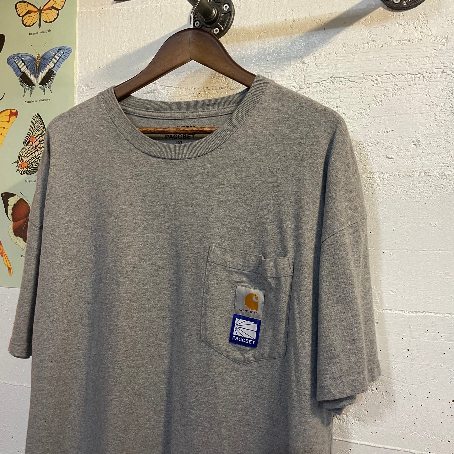 Carhartt WIP X Paccbet Pocket T-Shirt - Size XL - Grey - 2018