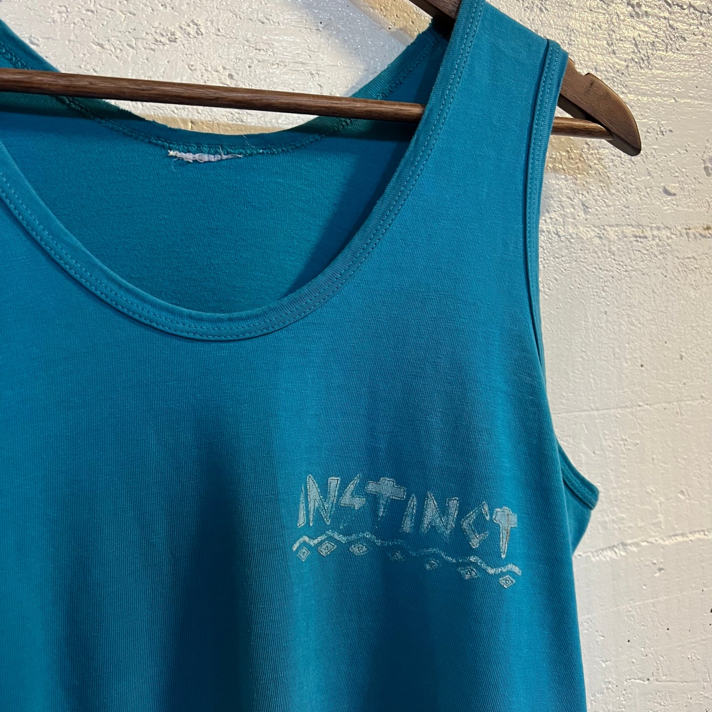 Vintage 90's Instinct Surf Tank Top - Size Medium - Blue