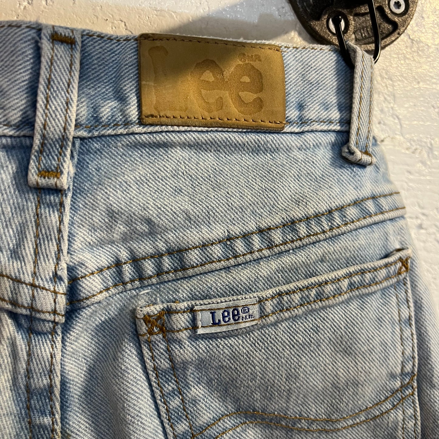 Size 25 - Vintage 90's Lee Riders High Waist Light Wash Jeans - Size 14 Slim (25") - Made In USA