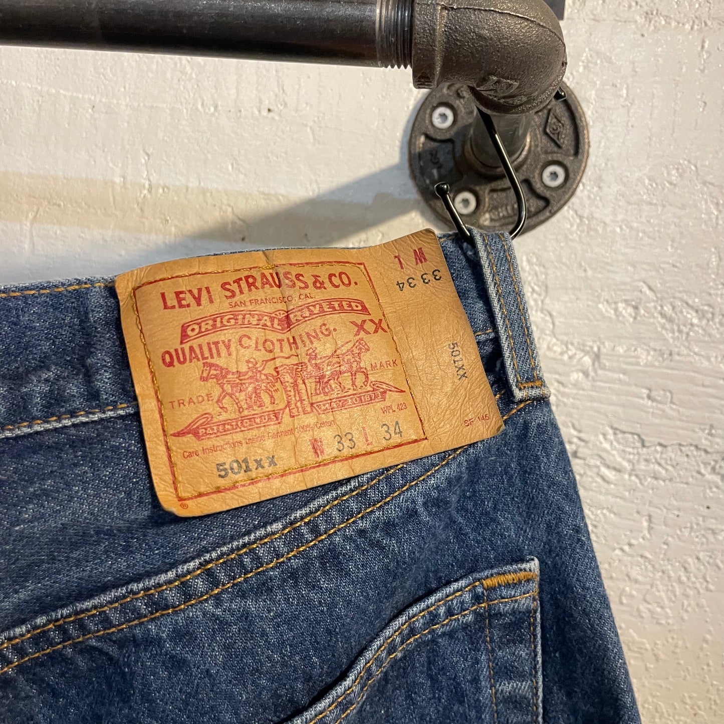 Vintage 90's Levi's 501 Denim Jeans - Size 32 x 30 - Made In USA - One Wash