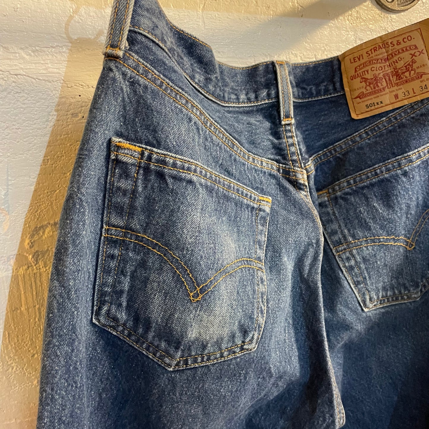 Vintage 90's Levi's 501 Denim Jeans - Size 32 x 30 - Made In USA - One Wash