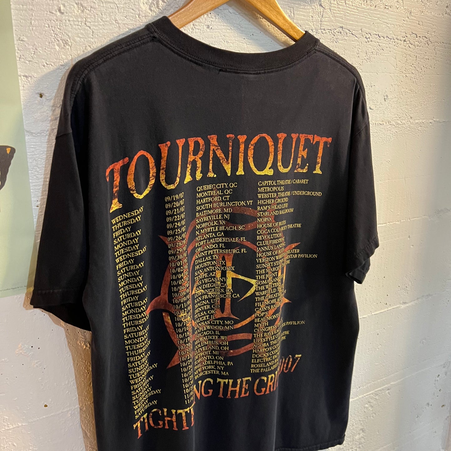 Vintage Cradle Of Filth Tourniquet 2007 Tour T-Shirt - Size L - Black