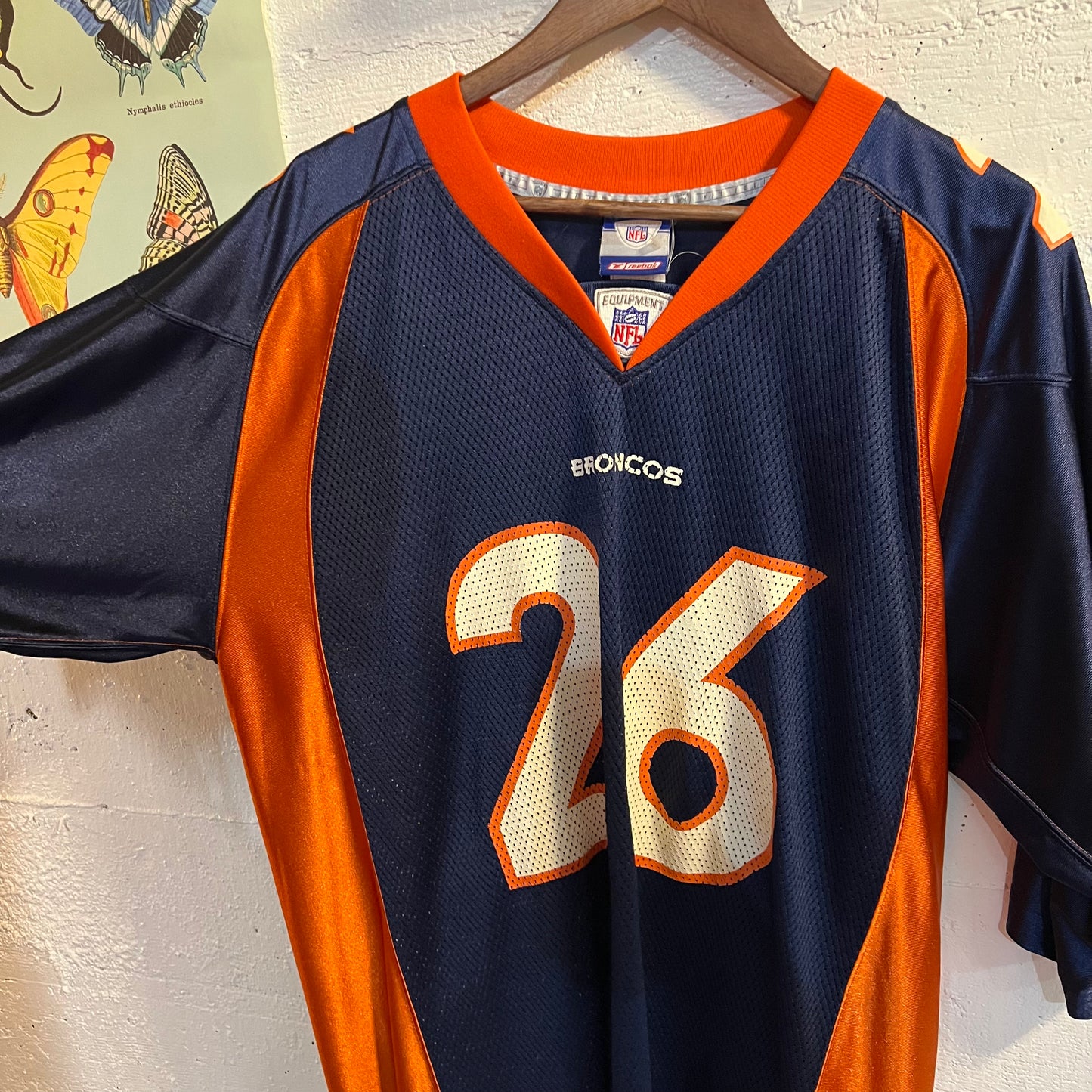 Vintage Denver Broncos Reebok Clinton Portis Jersey - Size Large - #26