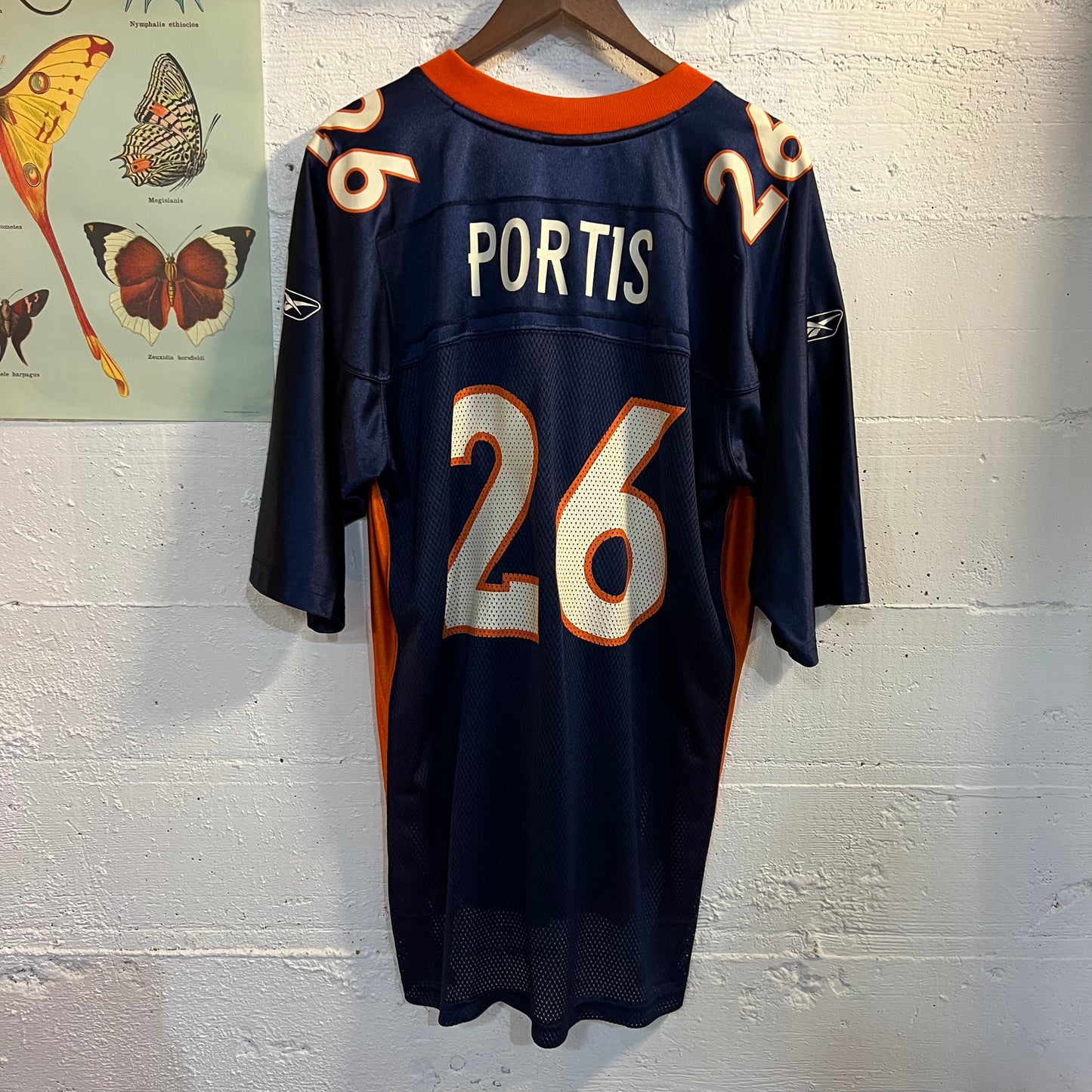 Vintage Denver Broncos Reebok Clinton Portis Jersey - Size Large - #26