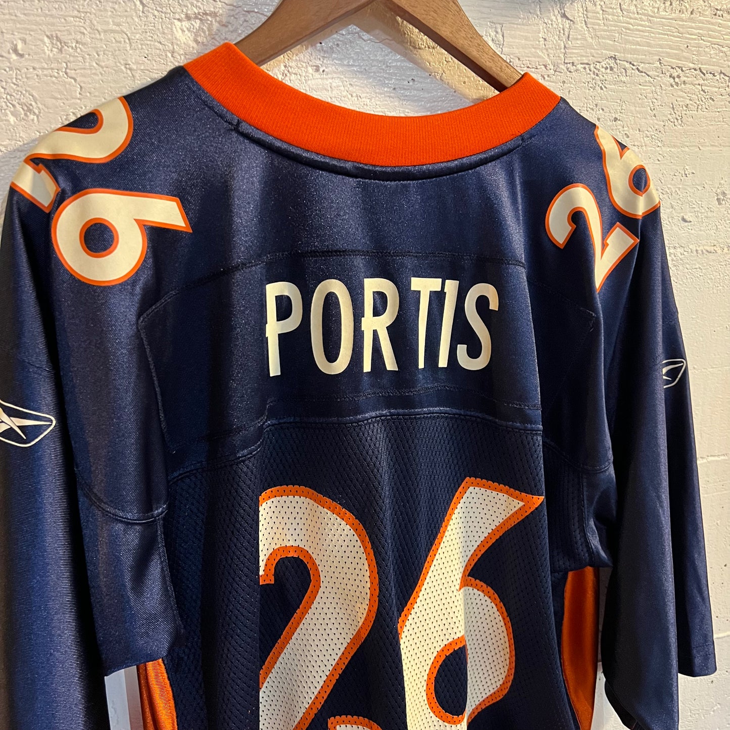 Vintage Denver Broncos Reebok Clinton Portis Jersey - Size Large - #26