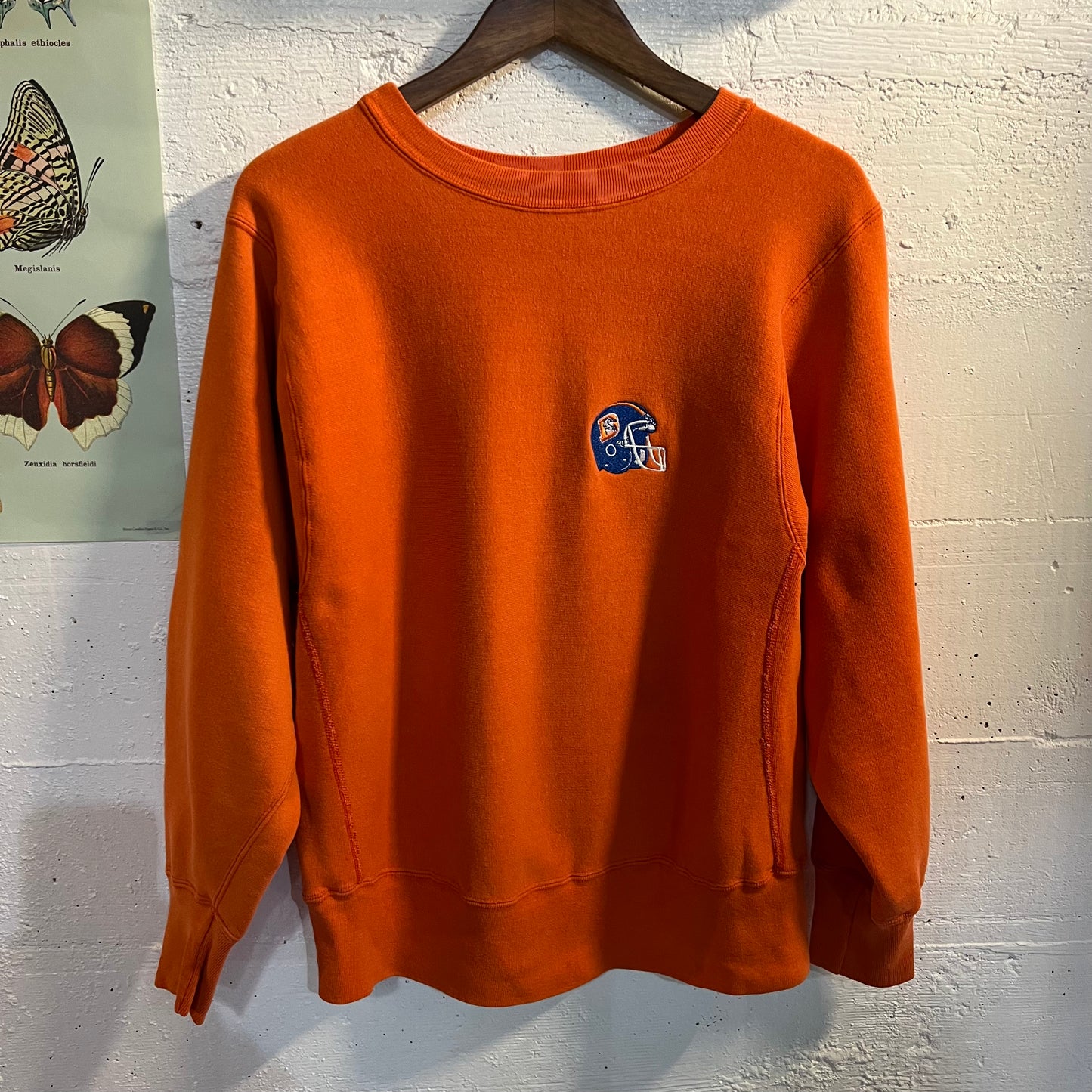 Vintage 1980's Champion Reverse Weave Denver Broncos Crewneck Sweatshirt - Size M - Made In USA
