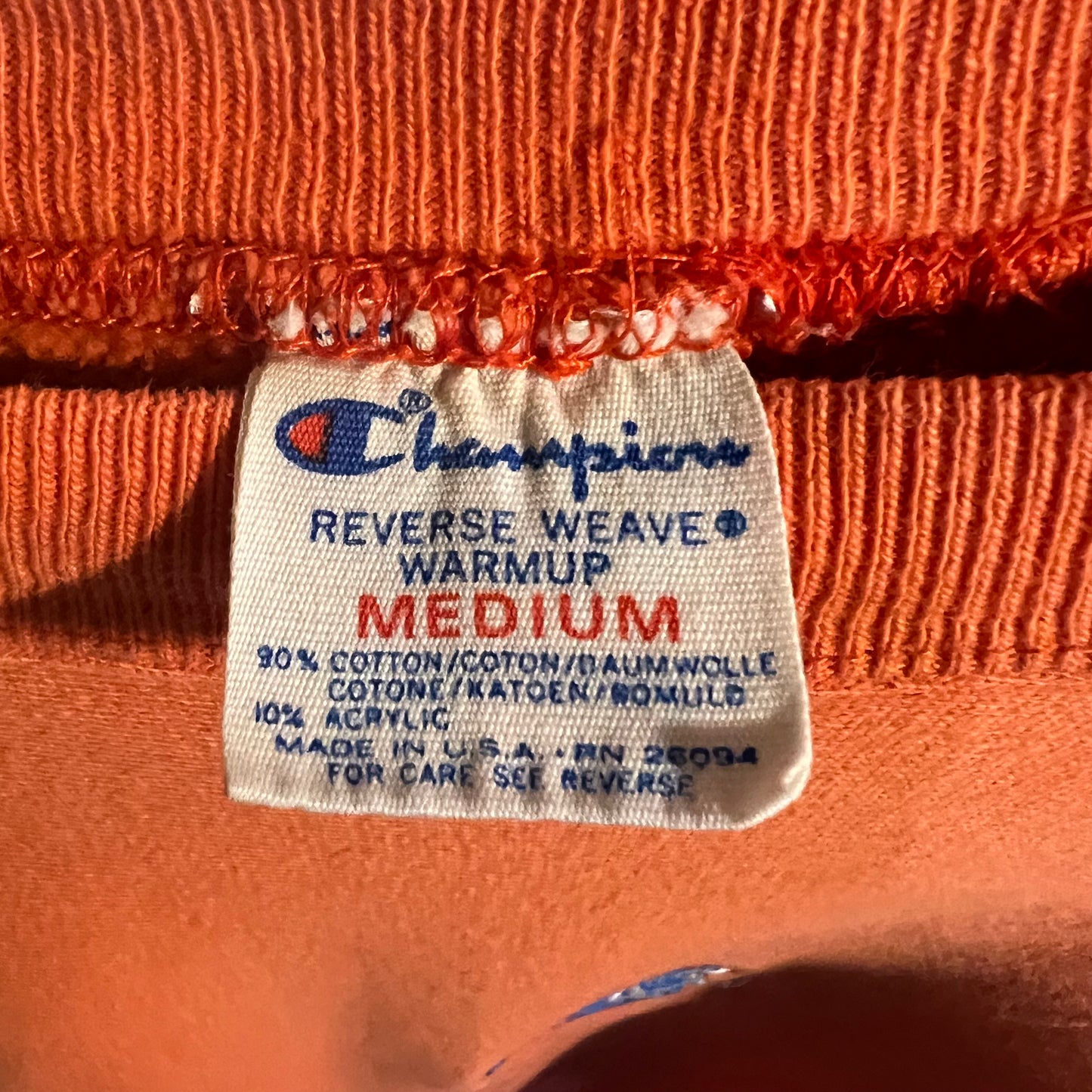 Vintage 1980's Champion Reverse Weave Denver Broncos Crewneck Sweatshirt - Size M - Made In USA