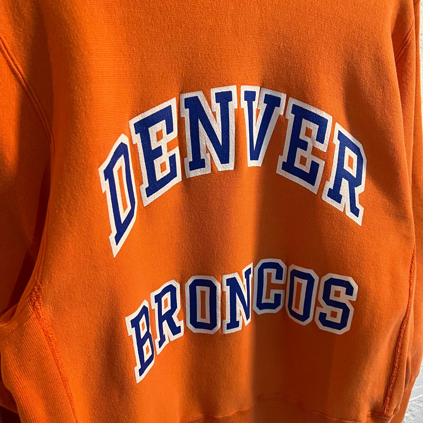Vintage 1980's Champion Reverse Weave Denver Broncos Crewneck Sweatshirt - Size M - Made In USA