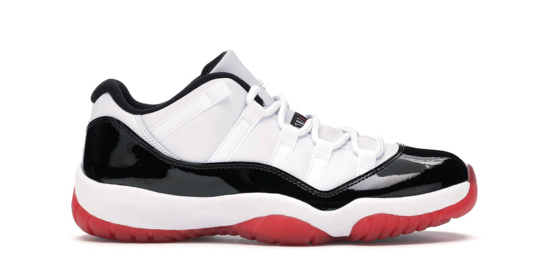 *NEW* Nike x Air Jordan 11 Retro Low 'Concord Bred'- Size 9.5 - White/University Red-Black - #AV2187-160