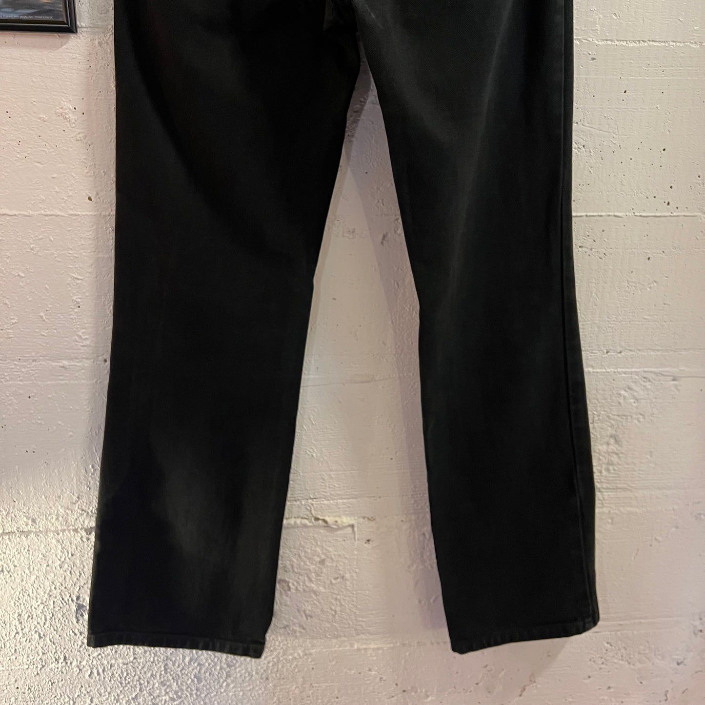 Vintage 90's Calvin Klein Jeans Zipper Fly Bootleg Jeans - Size 6 (29"x30") - Black/Black - 100% Cotton