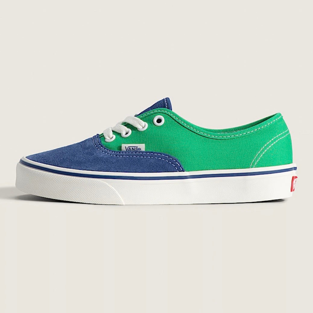 *New* Vans Authentic 'Primary Navy' Shoes - Size 9.5M/11W - Navy-Blue/Green - VN000EHHNVY