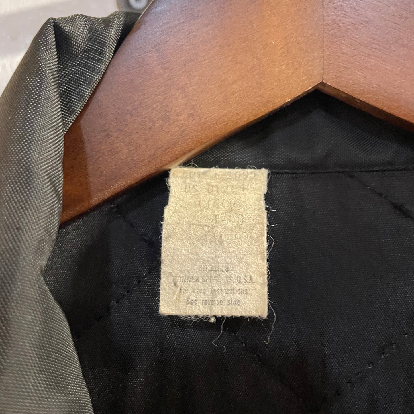 True Vintage 1970's U.S. Divers Aqua Lung Scuba Bomber Jacket With Intarsia Sleeves - Size Small - Made In USA - Black/Yellow