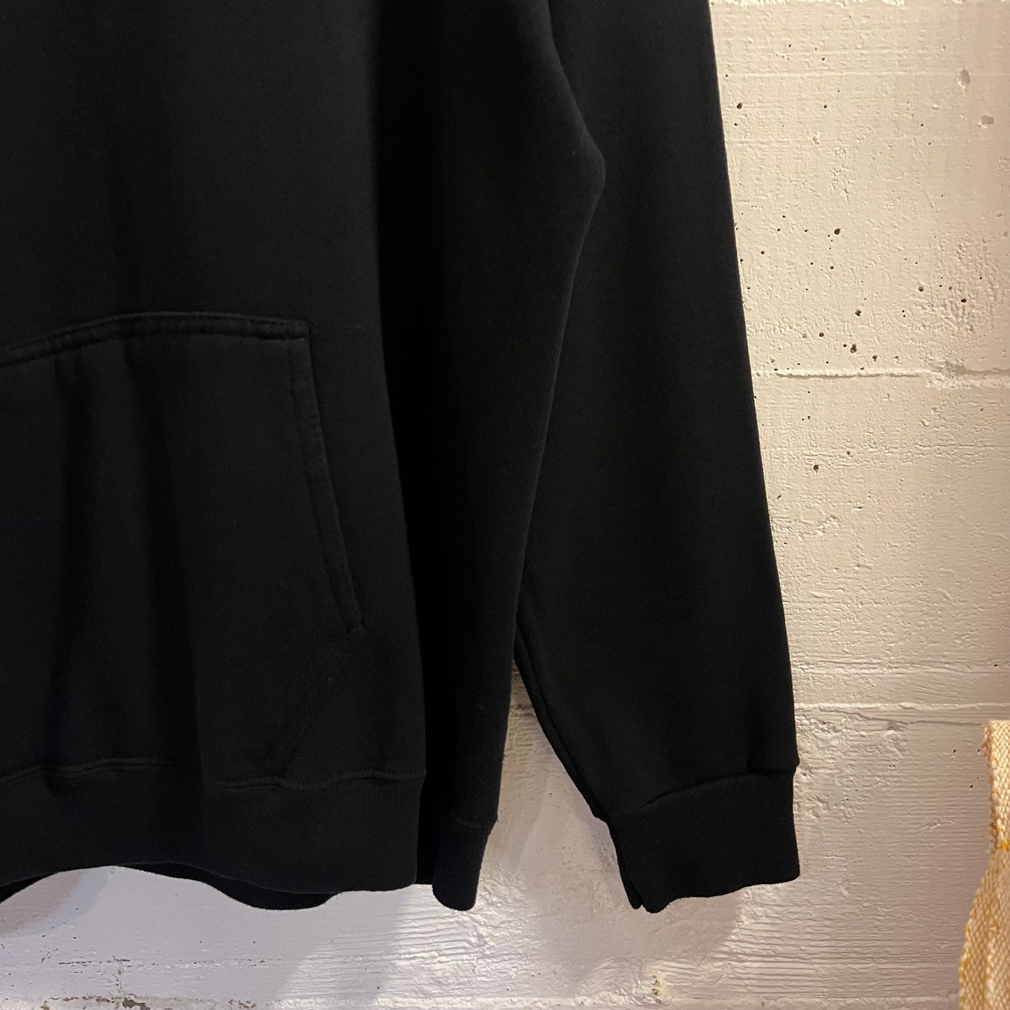 Vintage 80’s U.S. Army Military Raglan Sleeve Hoodie Sweatshirt - Size XL - Made In USA - Black/Yellow