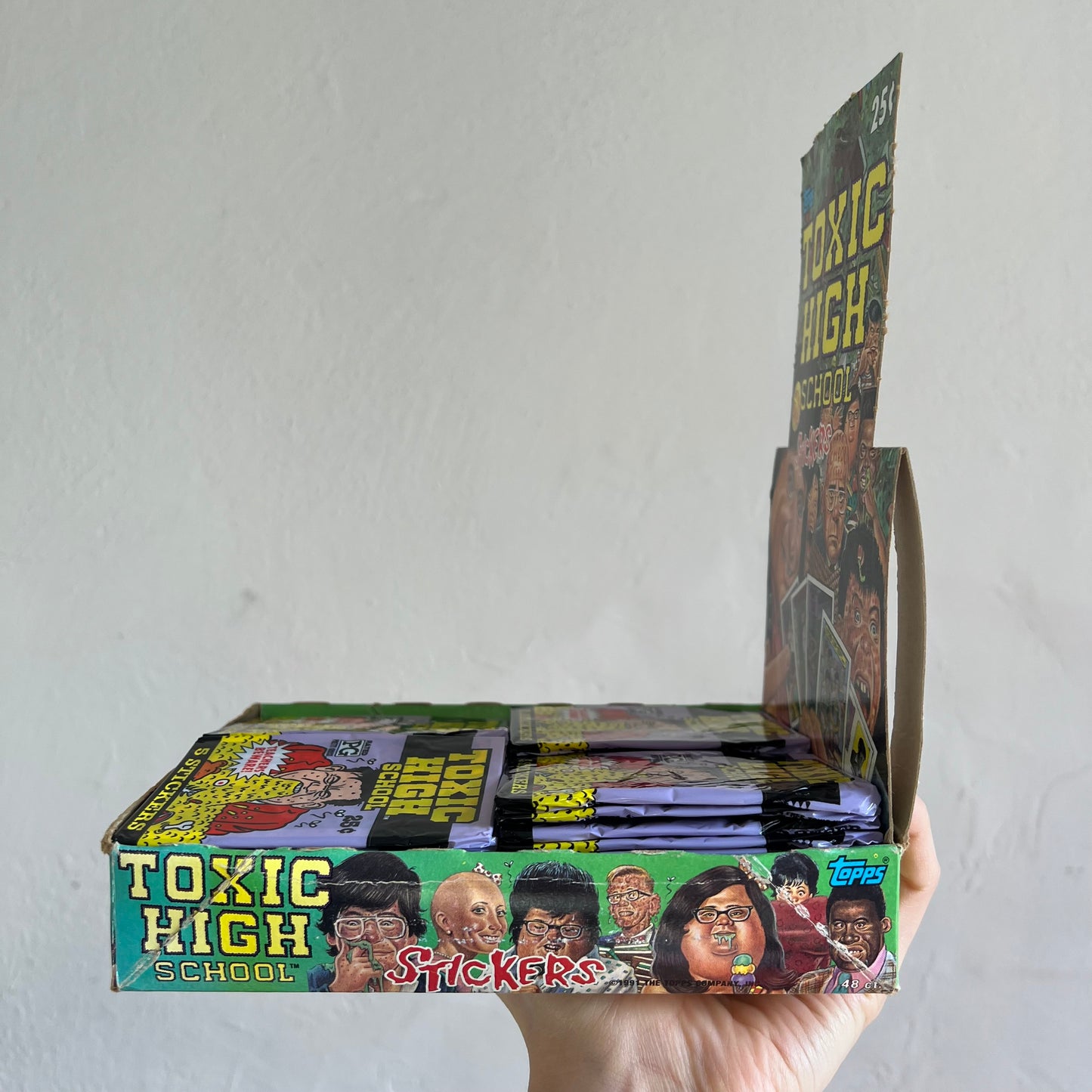 Vintage 1991 Topps Toxic High School Sticker Pack (5 Count)