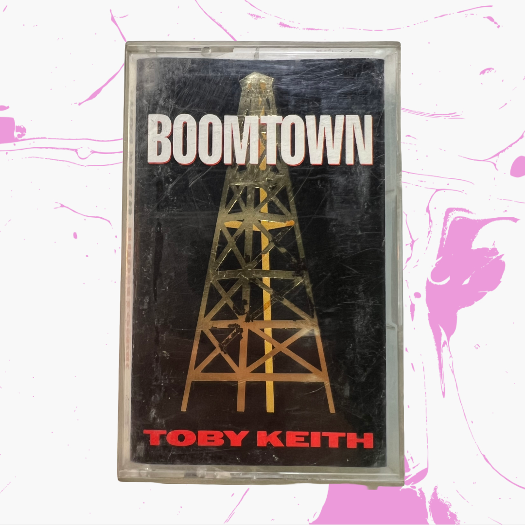 Vintage 1994 Toby Keith 'Boomtown' Cassette Tape