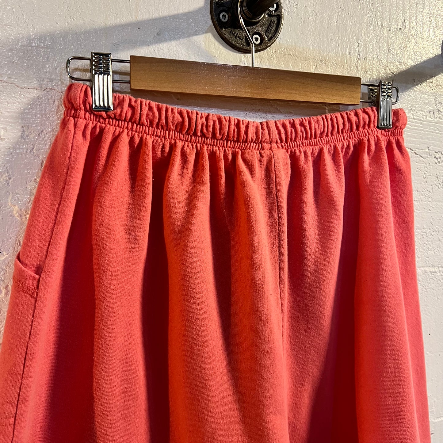 Vintage 90's Cherokee Women's Cotton Sweat Shorts - Size Large - Faded Pink