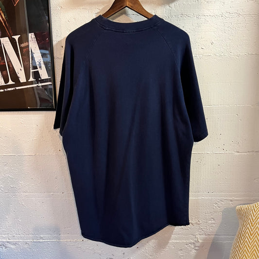 Vintage 90’s Embroidered Seattle Mariners Raglan Sleeve Baseball Style T-Shirt - Size Large - Navy/Teal
