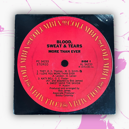 Vintage 1976 Blood, Sweat & Tears ‘More Than Ever’ Vinyl Record