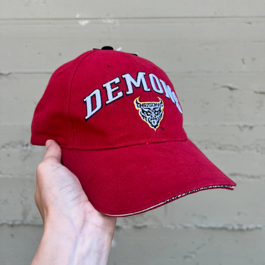 Vintage Embroidered San Francisco Demons Dead Stock Baseball Hat - One Size Fits All - Red